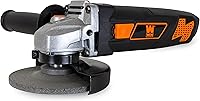 WEN 944 7-Amp 4-1/2-Inch Angle Grinder with Reversible Handle - Lightweight, 11,000 RPM Power Tool