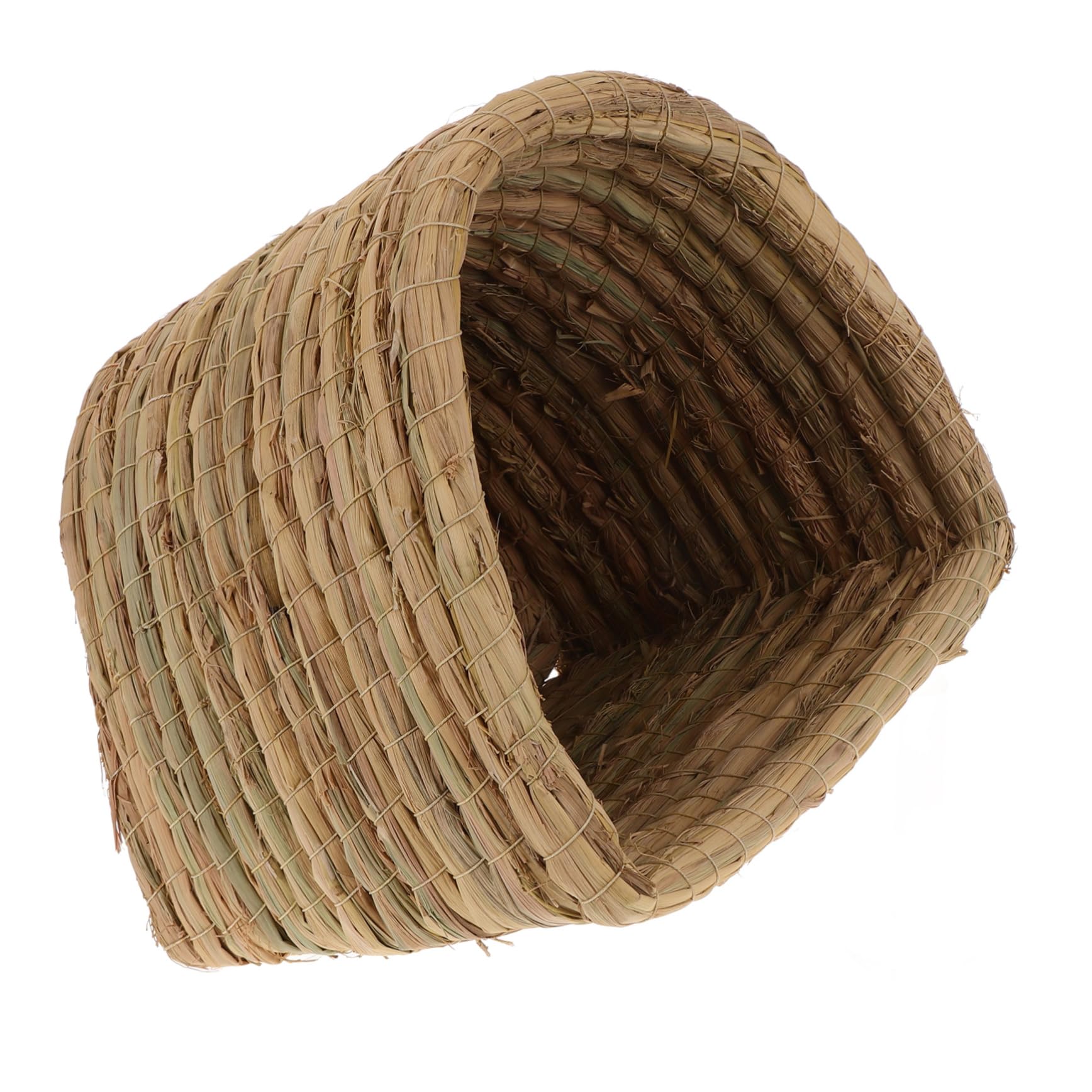 KESYOO Woven Nest for Pets Semi Enclosed Straw Bed for Hamsters Chinchillas and Guinea Pigs Comfortable Sleeping Space S for Cozy Hideouts and Sleep