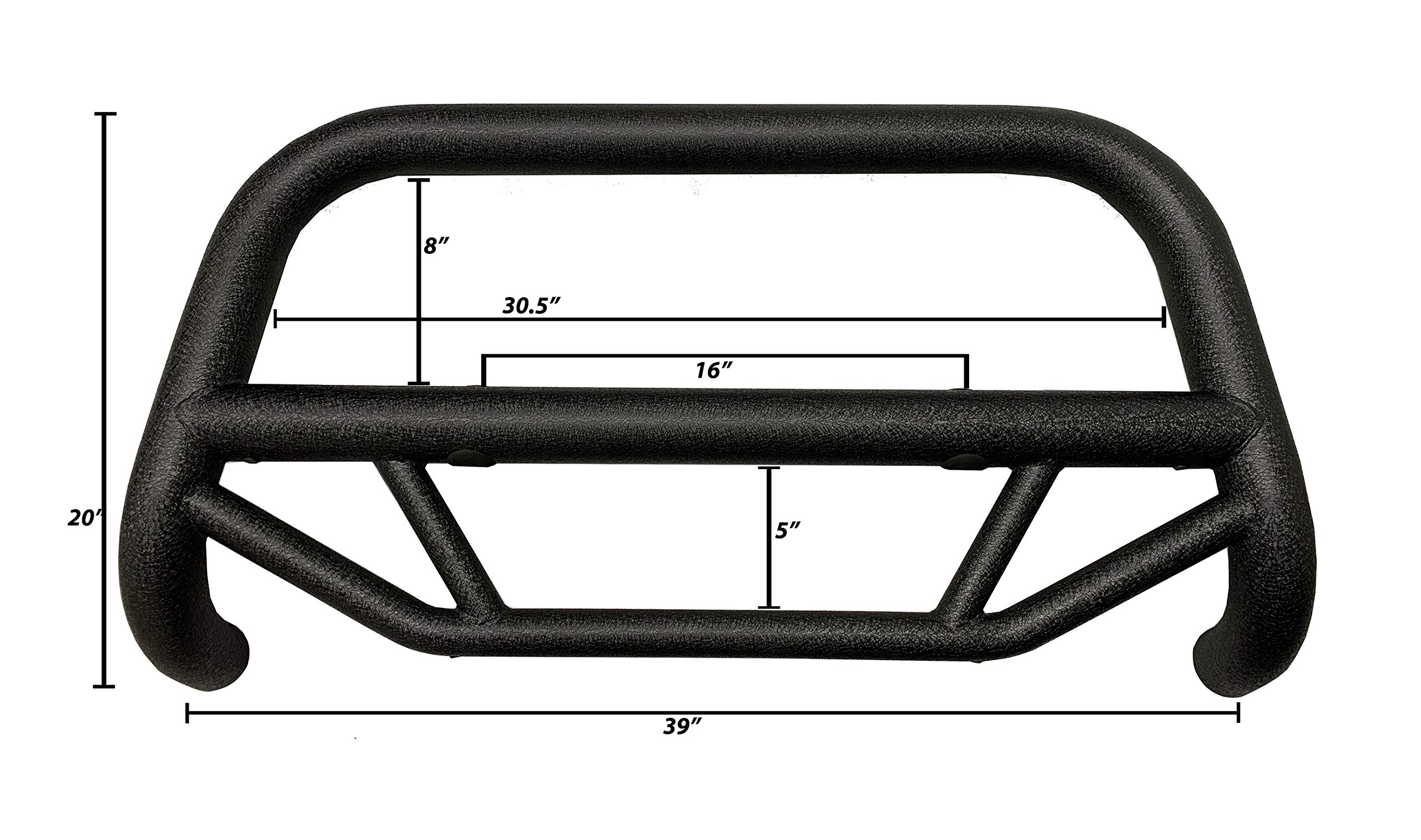 Black Horse Max T Bull Bar Textured Black Compatible with 2004-2015 Nissan Titan-MBT-MN503