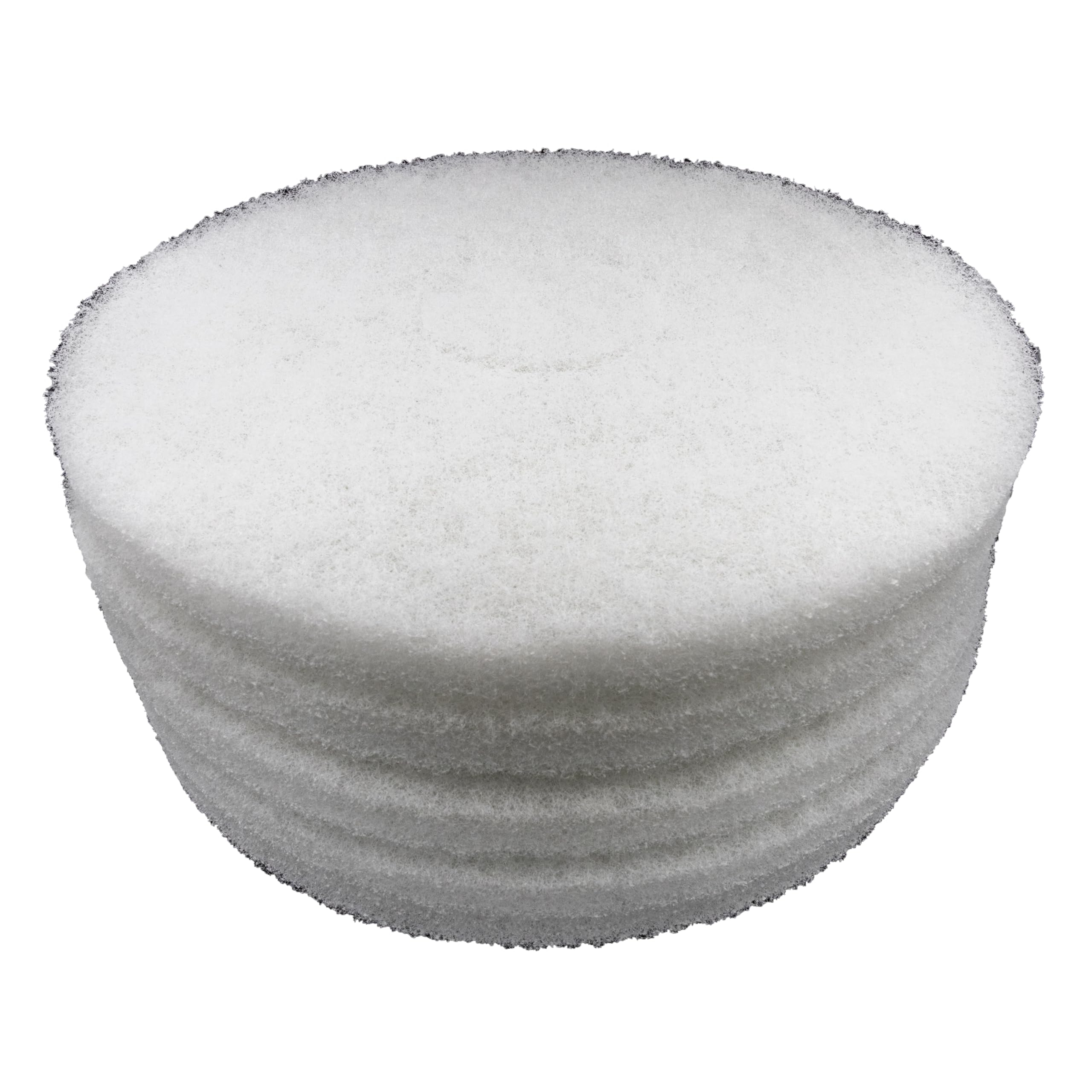 Premium White Polishing Pads - 17-Inch, Pack of 5, High-Speed Floor Polishing Pads, Compatible with 17 Inch Floor Scrubber Machines