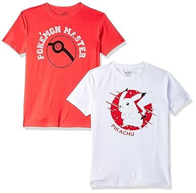 Joshua Tree Boys Pokemon Regular fit T-Shirt (Pack of 2)