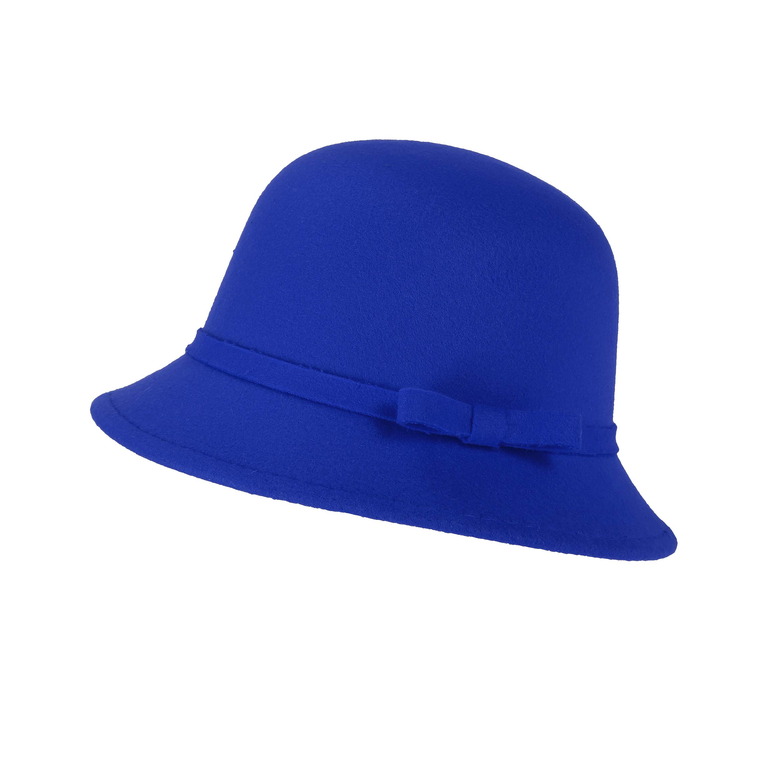 UltraKey Chapeau de Feutre pour Femmes, Réglable en Daim Vintage Réglable avec Bowknot