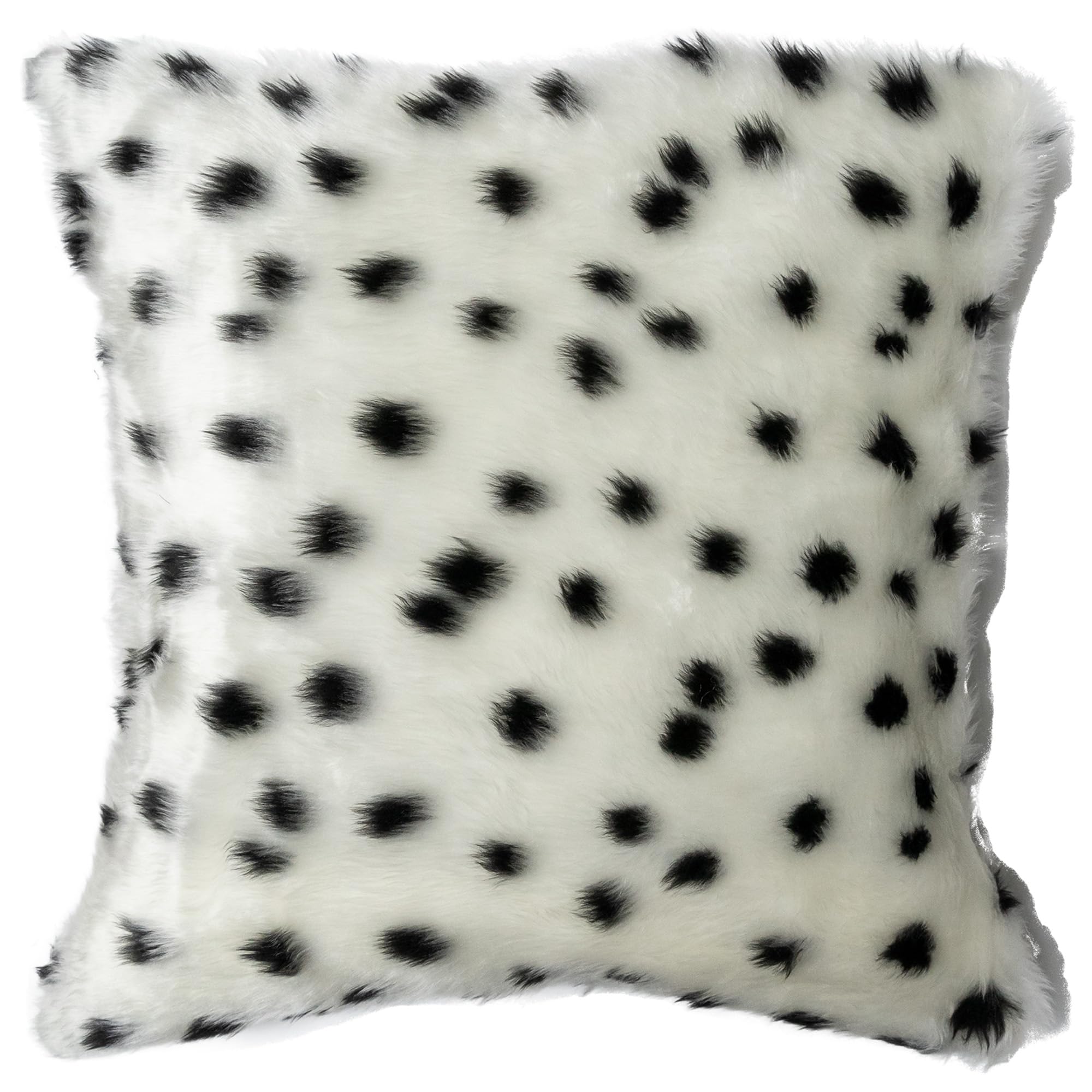 Dalmatian Faux Fur Cushion Cover ~ Handmade