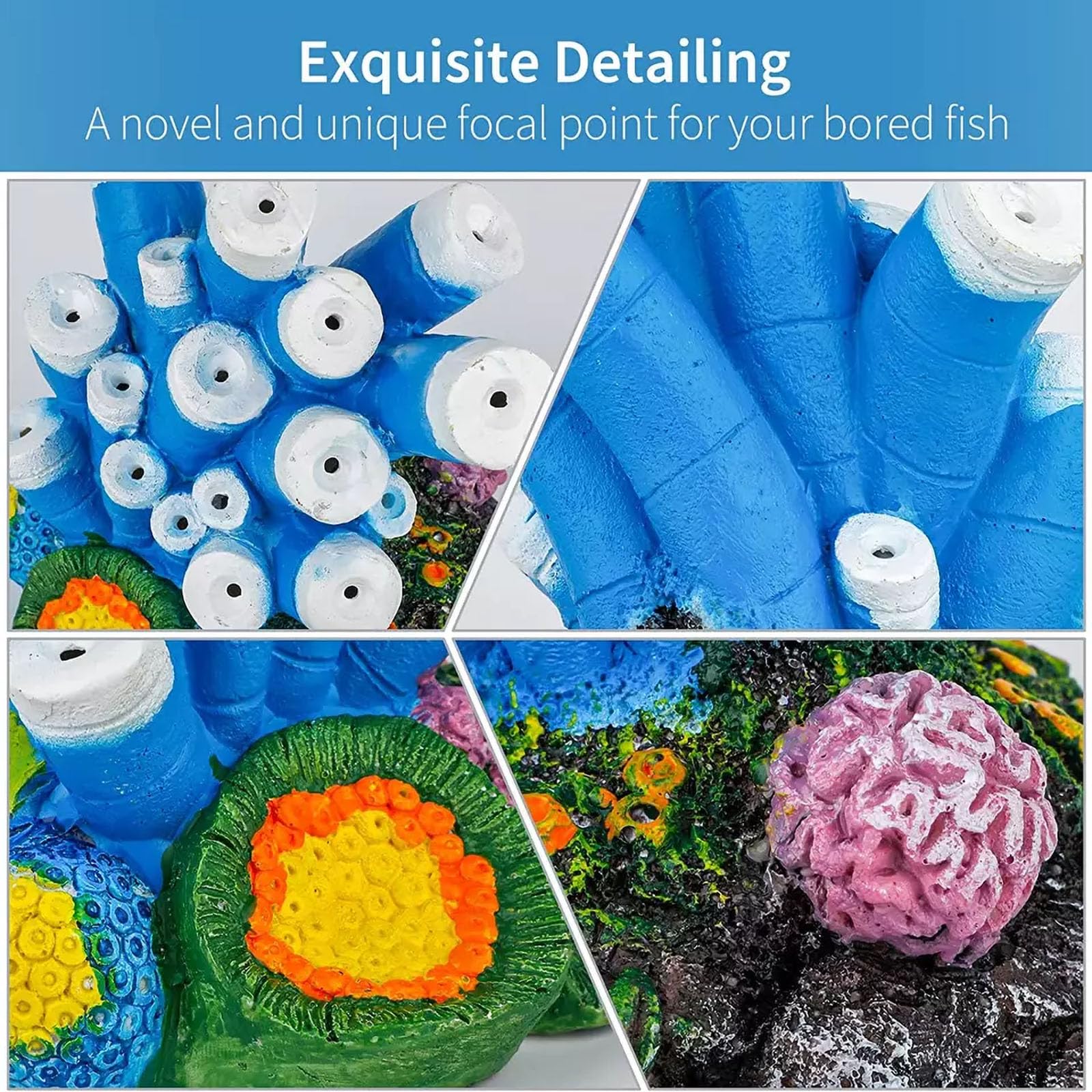 NCONCO Fish Tank Cave Decor, Air Bubble Stone Aquarium Decor - Image 2