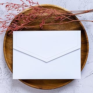 5x7 Envelopes Self Seal 50 Pack for Cards A7 Envelopes for Invitations,Wedding,Greeting Cards
