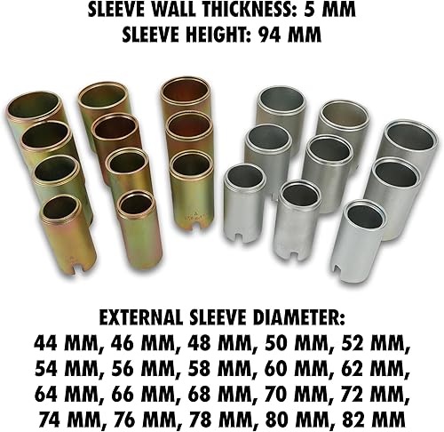 Miniatura 3 de OEMTOOLS 27212 juego de instalación de bujes manuales y herramientas de remoción