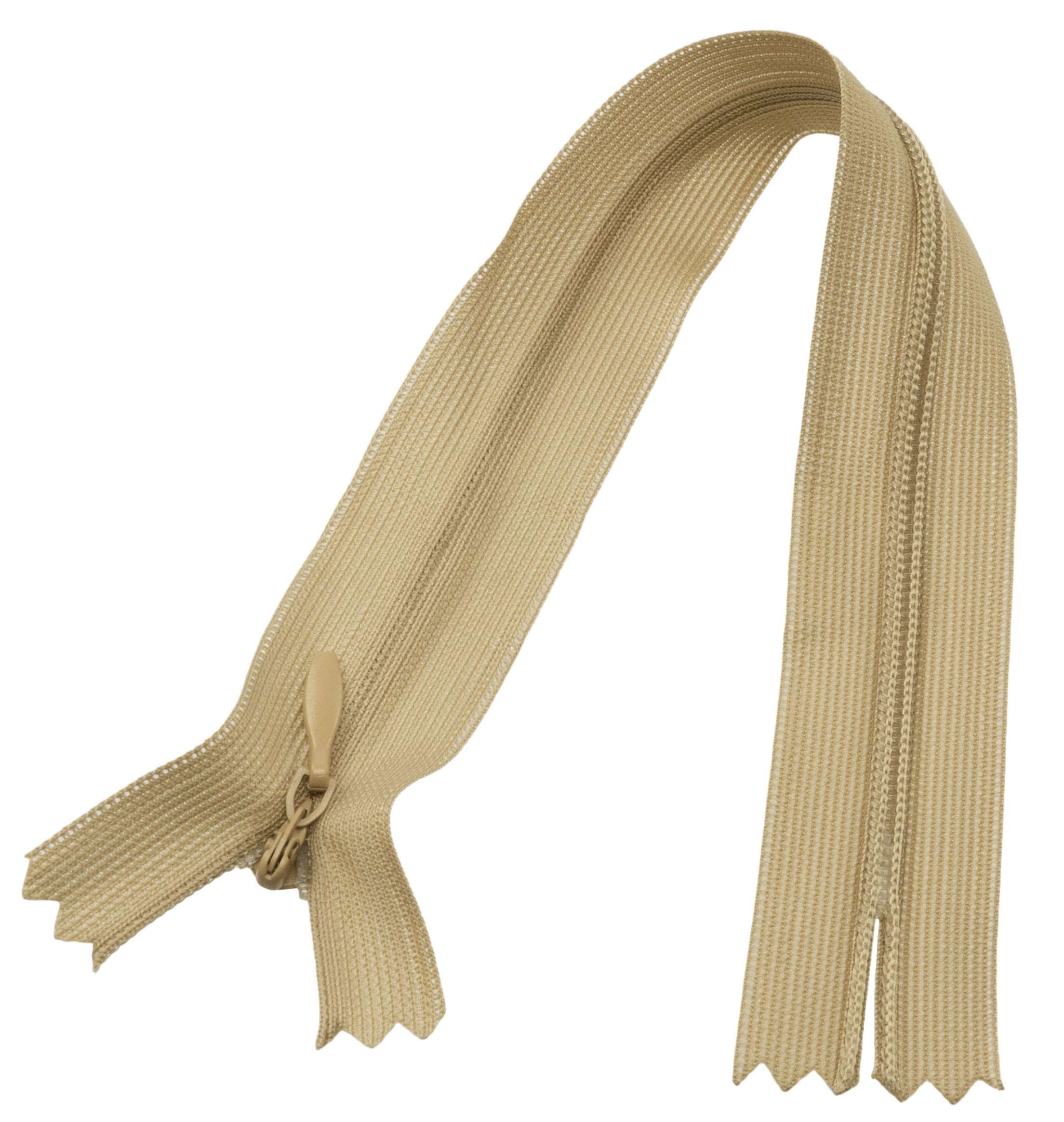 Lot De 10 Fermetures Éclair Invisibles 20 Cm – Blanc – Non-séparables – Idéales Couture Robes, Jupes, Pantalons, Maroquinerie & DIY