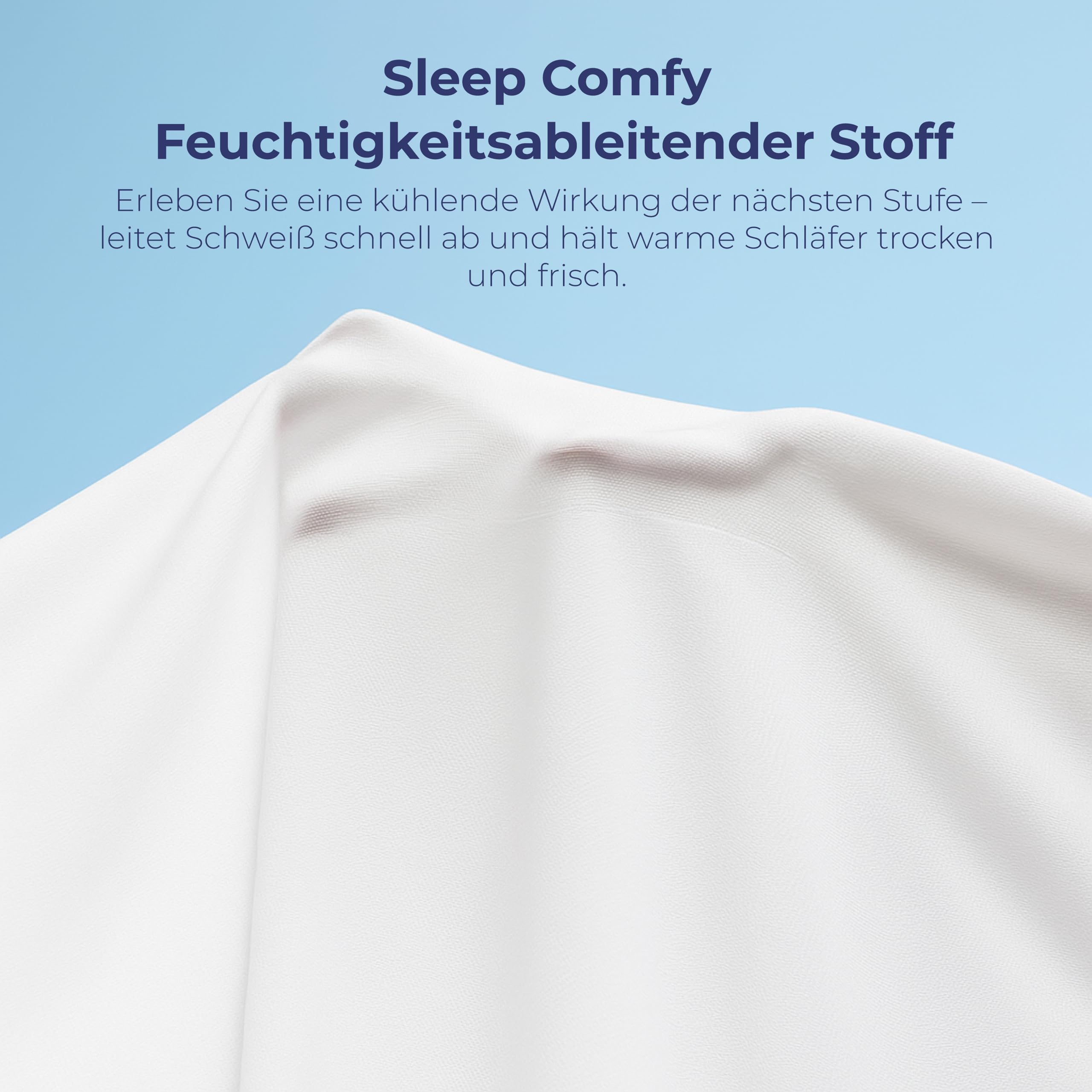 SLEEP COMFY Leichte Sommerdecke 240x220cm, Baumwolle mit Mikrofaserfüllung Bettdecke ohne Bezug, Atmungsaktiv & Waschbar steppdecke, Oeko-TEX Zertifiziert