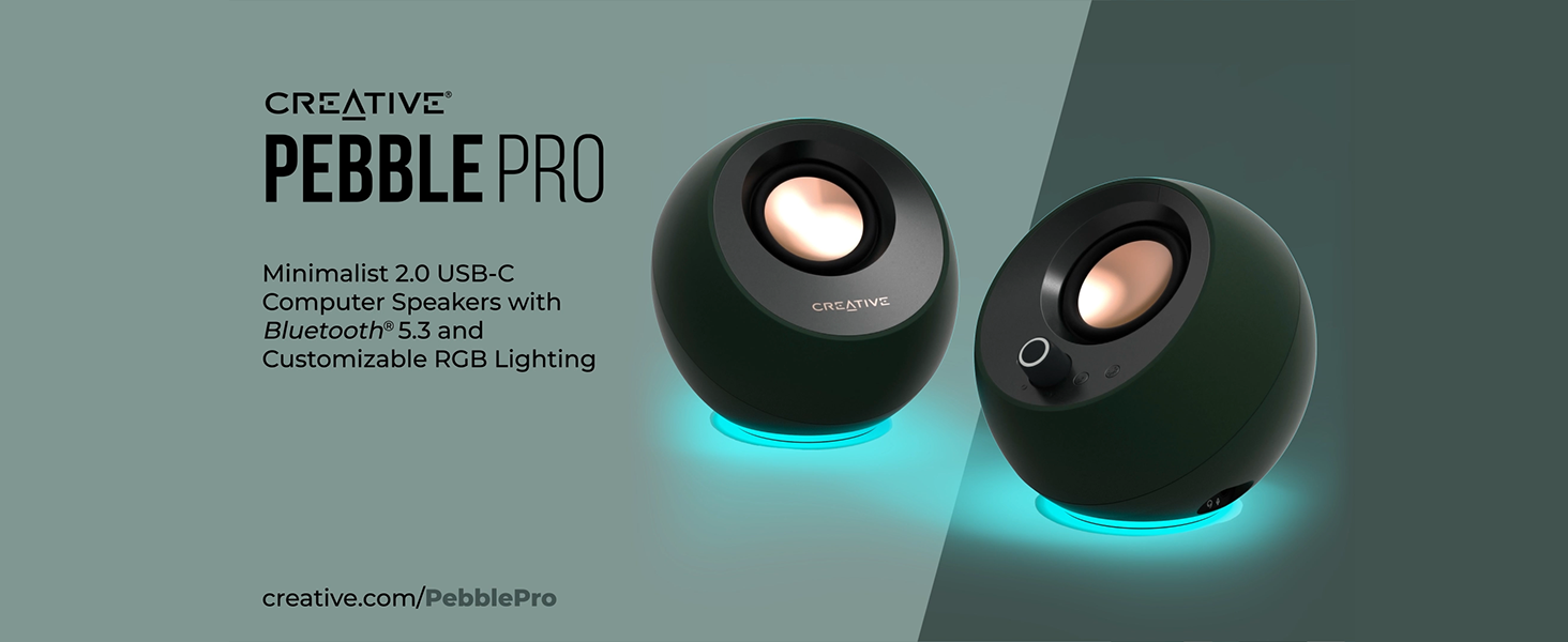 Creative pebble pro ホワイト Creative Pebble Pro Minimalist 2.0 USB-C Computer Speakers