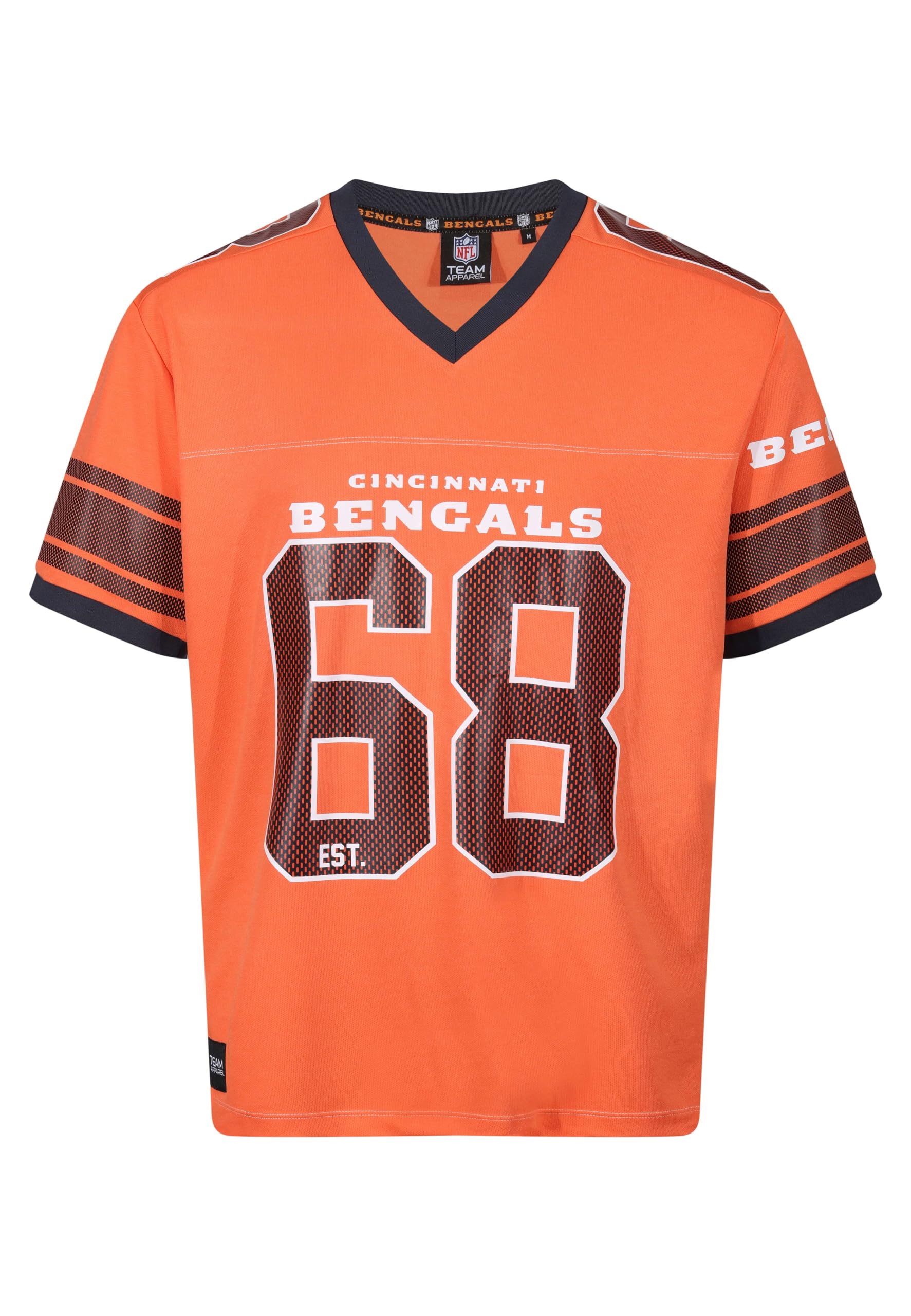Recovered Cincinnati Bengals Orange NFL Oversized Jersey Trikot Mesh Relaxed Top