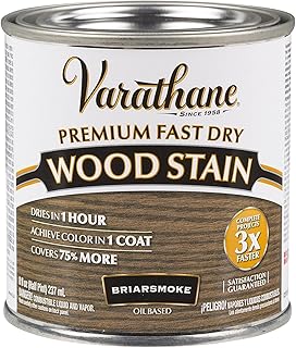 Varathane Premium Fast Dry Wood Stain, Half Pint, Briarsmoke