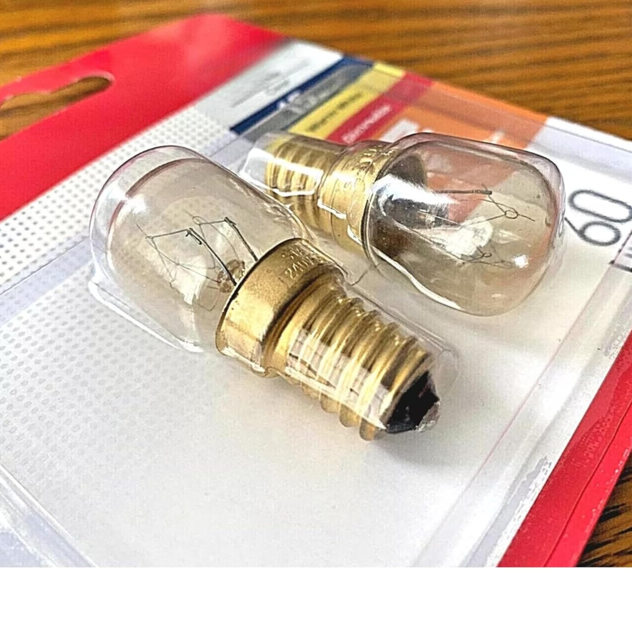 Thingymabob Oven Light Bulbs, 15W Dimmable, E14 Base, Warm White, Pack of 2, Clear - Image 2