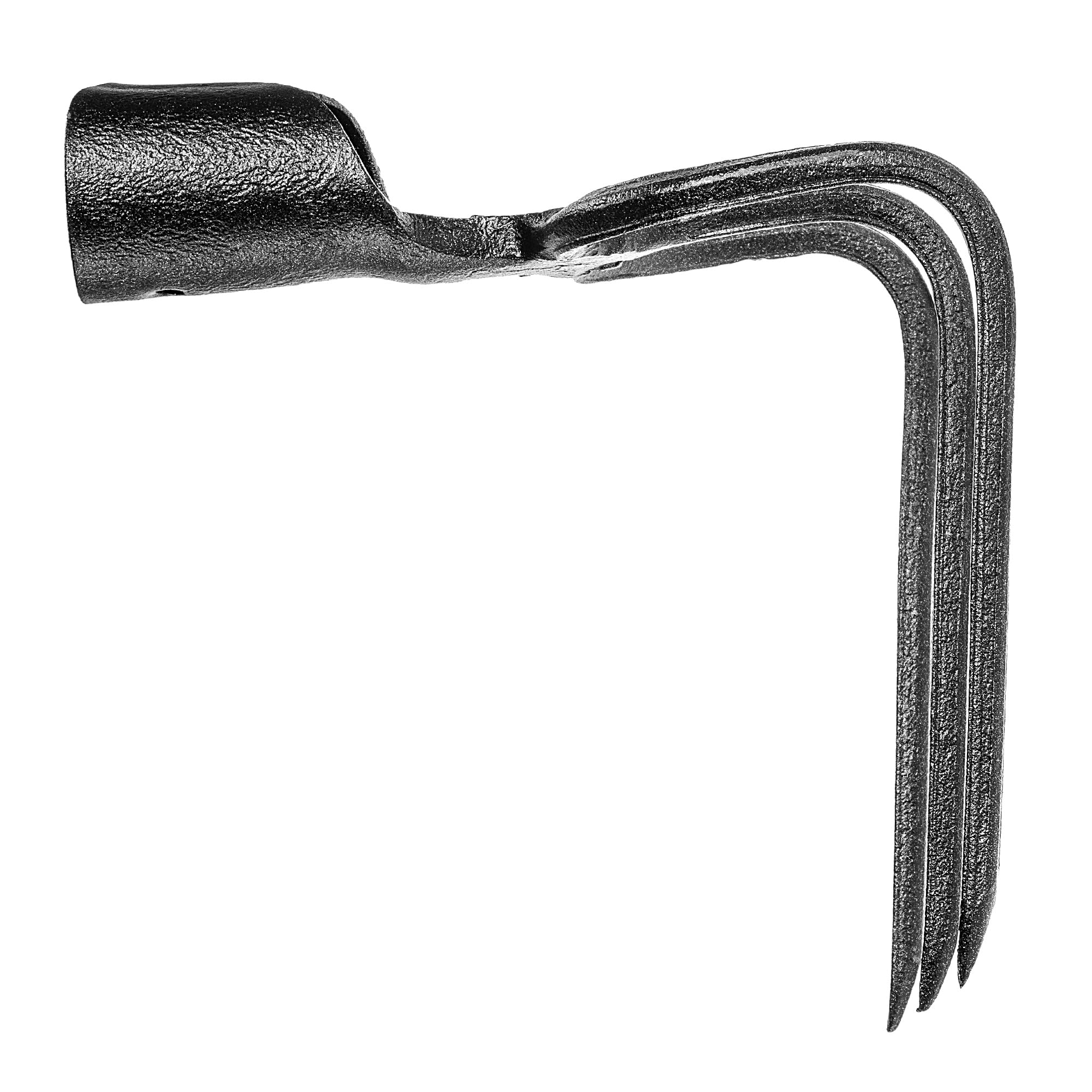 KADAX Dunghacke mit 3 Zinken, 13 x 17 cm, Gartenhacke aus Hochwertigem Stahl, Kartoffelhacke für die Bodenbearbeitung, Gartenwerkzeug ohne Stiel