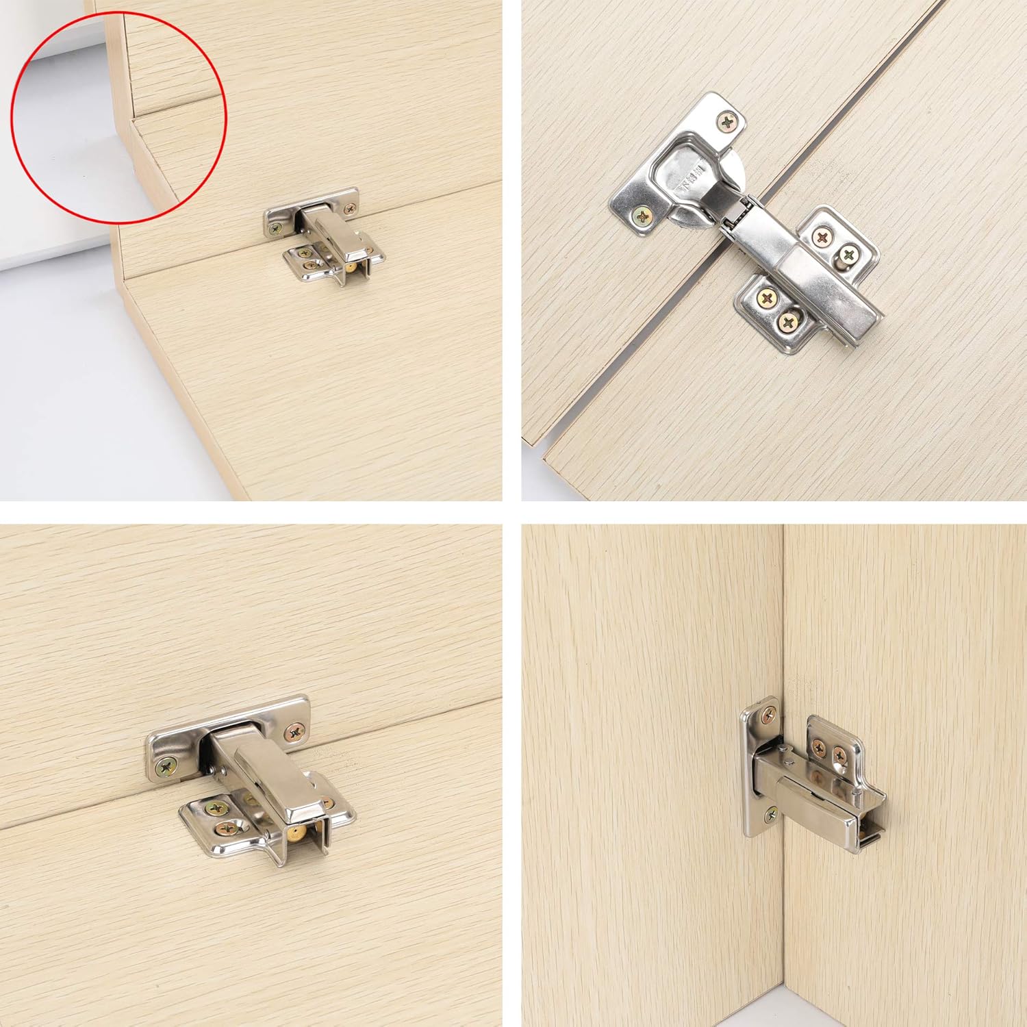 Get Cheap Price 10pcs 110 Degree Frameless Cabinet Door Concealed Hinges with Screws, Full Overlay, 304 Stainless Steel 70% Off Discount 10pcs 110 Degree Frameless Cabinet Door Concealed Hinges with Screws, Full Overlay, 304 Stainless Steel