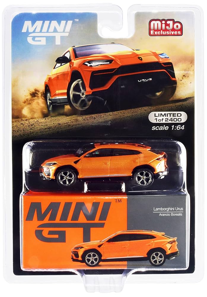 ミニカー MINI GT Lamborghini Urus Arancio Boreali Mini GT 1:64 Lamborghini Urus Arancio Borealis Limited