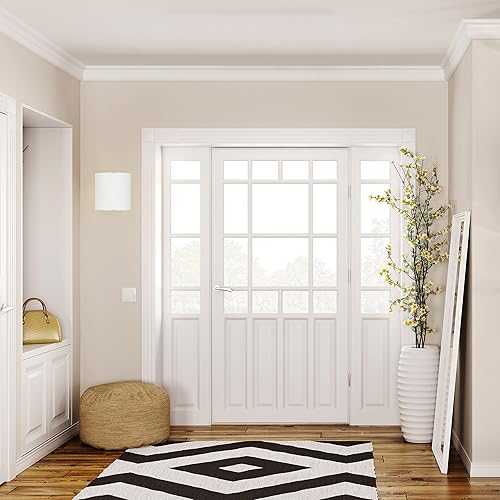 Miniatura 6 de EGLO Grafik - Lámpara de tocador moderna de 1 luz, aplique de pared para interiores, regulable, espejo LED para pasillo, baño, chimenea