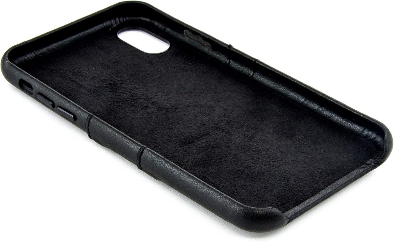 Dockem Wallet Case for iPhone XR: Built-in Metal Plate for Magnetic Mounting & 2 Credit Card Holders (6.1" Exec M2, Synthetic Leather, Black) - Image 8