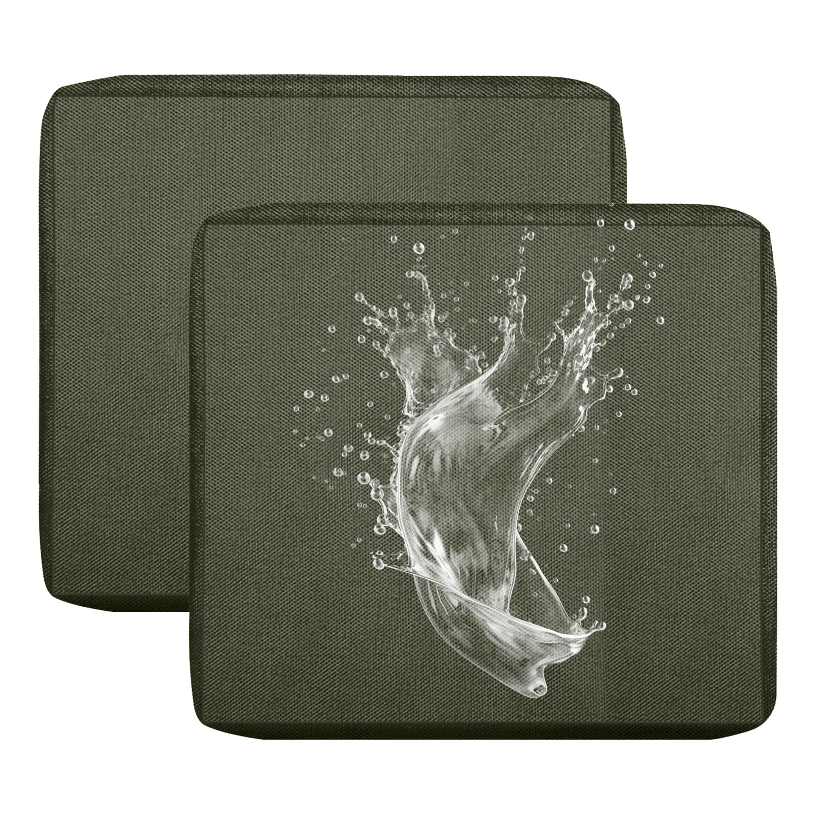 BXFUL Outdoor Patio Sofa Cushion Cover, Waterproof Stretch Replacement Seat Cushion Cover for Outdoor Furniture Garden Backyard with Zipper, Washable Furniture Cover (Dark Gray,55x45cm(Pack of 2))