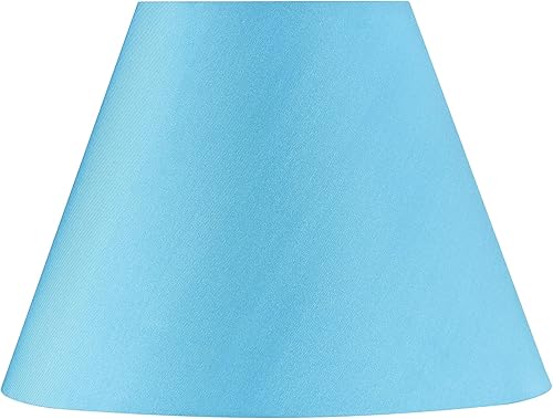 Miniatura 3 de Aspen Creative 32136, pantalla de lámpara de construcción de araña con forma de imperio de transición, azul cielo, parte superior de 6 pulgadas x 12