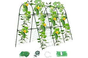 Cucumber Trellis for Raised Bed Gardening, 47.2" U-Shape Garden Trellis for Climbing Plants Outdoor