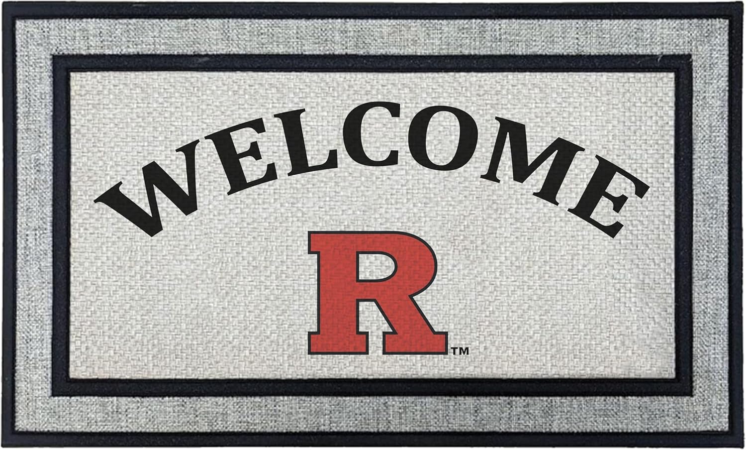KH Sports Fan 18x30 Gray Rutgers Scarlet Knights Welcome Doormat NCAA Rug