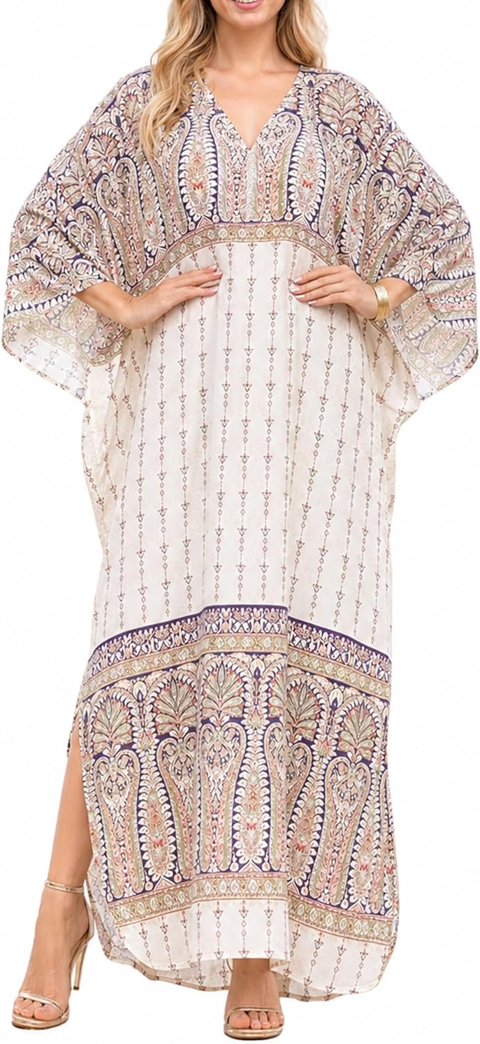 Oussum Long Plus Size Caftan Maxi Dress for Women