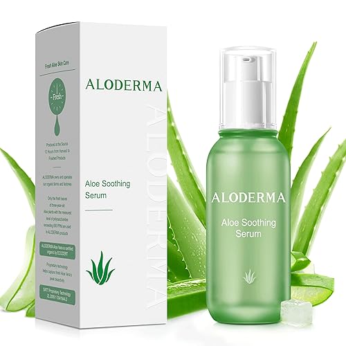 ALODERMA Suero calmante esencia con 85 de aloe vera orgánico puro y fabricado dentro de las 12 horas de la cosecha ingredientes botánicos naturales