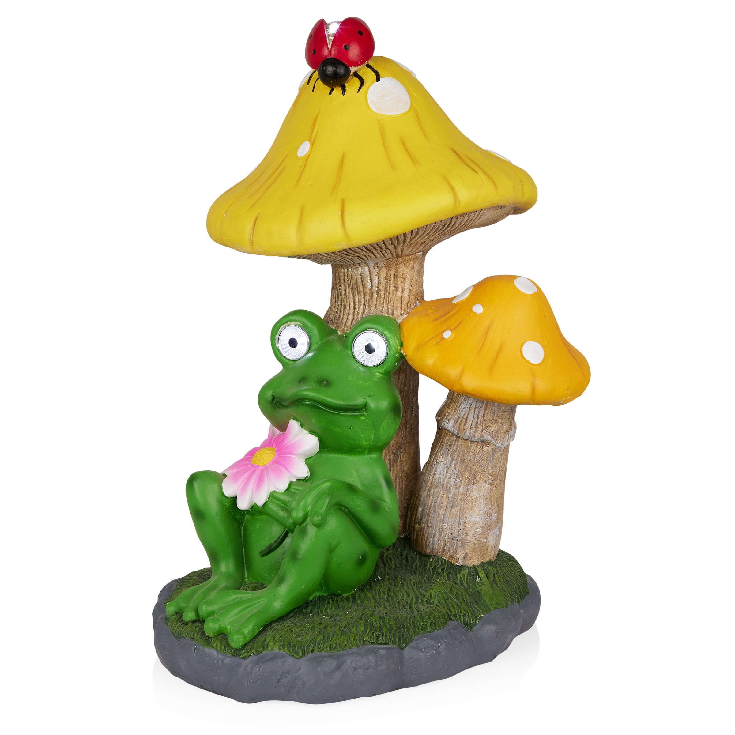 Amazon.com : Alpine Corporation ZEN388SLR-L Frog Under Mushrooms