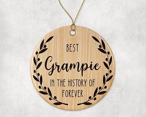 QPTADesignGift El mejor adorno de Grampie El mejor adorno de Navidad El mejor adorno de Grampie en la historia de la eternidad Adorno familiar QPTADesignGift El mejor adorno de Grampie El mejor adorno de Navidad El mejor adorno de Grampie en la historia de la eternidad Adorno familiar