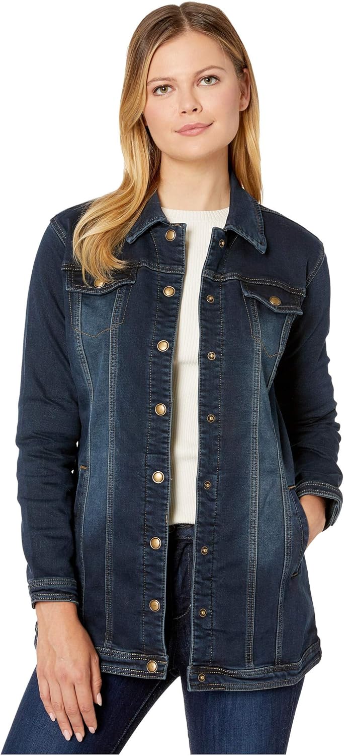 tribal maxi jean jacket