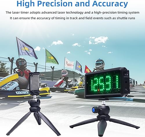 Miniatura 7 de Temporizador láser de carrera-LED Reloj de carreras con batería cronómetro Reloj de sincronización para motocicleta Ciclismo Entrenamiento de