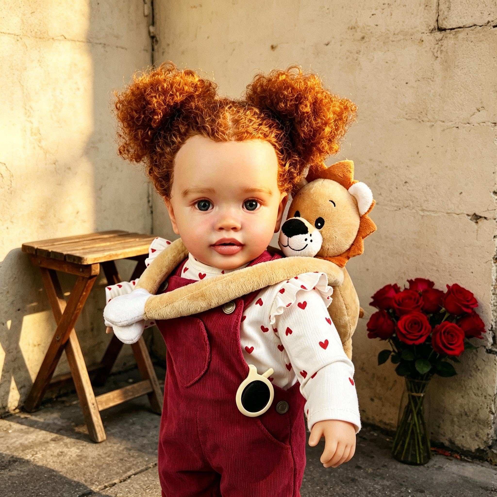 RXDOLL Realistyczne lalki Reborn Baby Dolls Czarna Dziewczyna 66 cm Afroamerykanin Realistyczne Ważone Reborn Maluch Lalki Miękka Tkanina Winylowa Body Prawdziwa Lalka Baby Doll z zakorzenionymi
