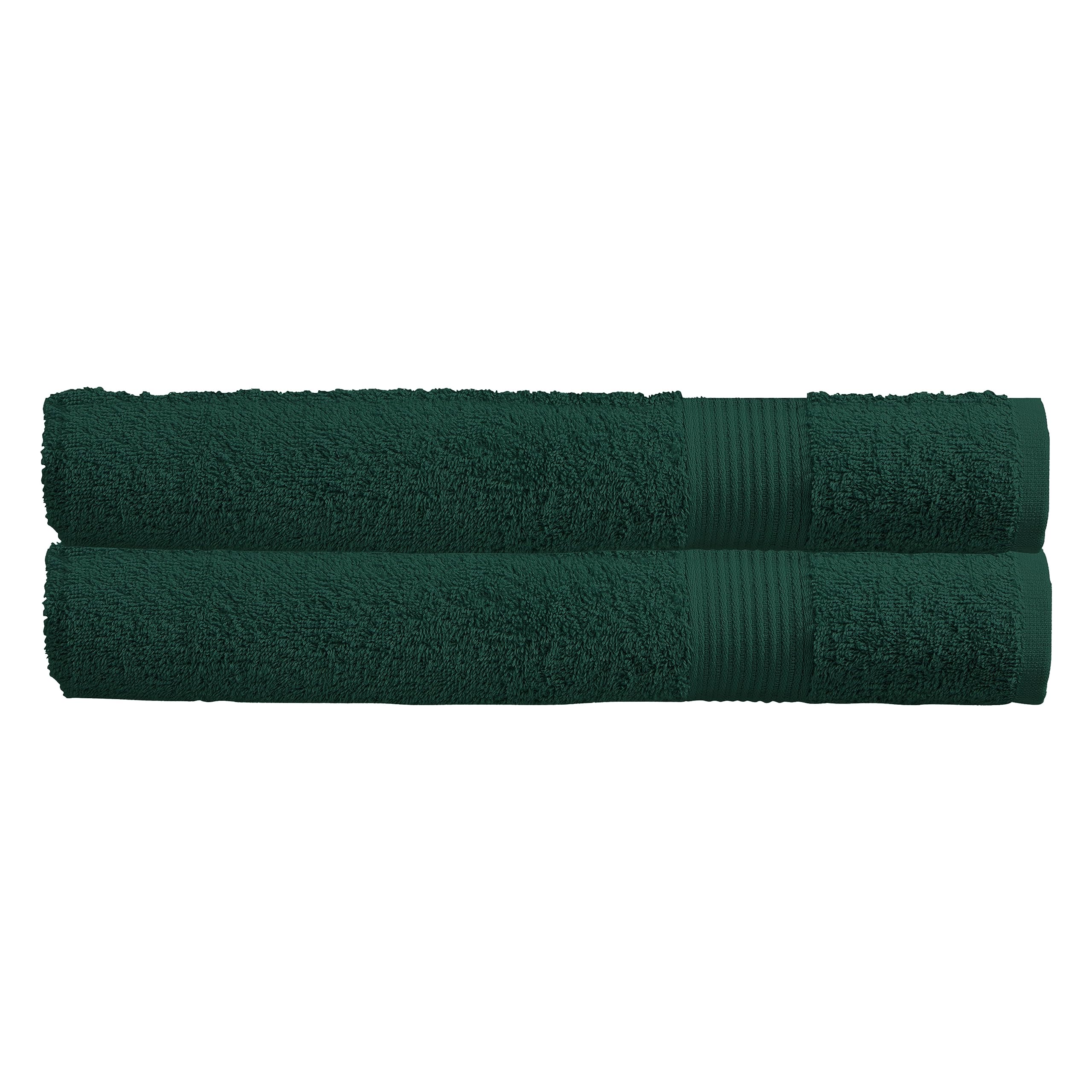 Olivia Rocco Egyptian Cotton Towels Home Bathroom Towel Set Bale Fade Resistant 500gsm Home Collection Bales Bath Sets, 2 Bath Sheets Emerald Green