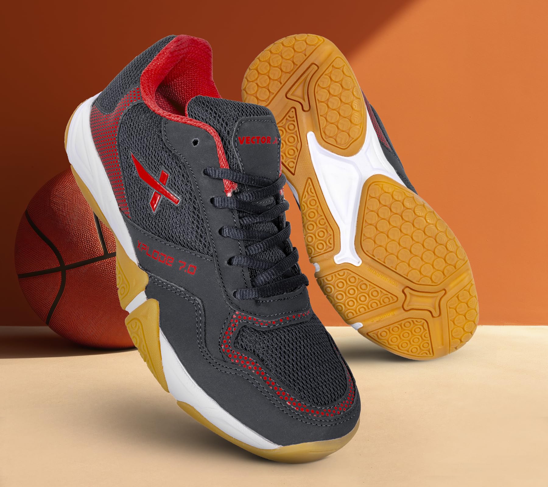 Xplode 7.0 Badminton Shoes for Men| Non-Marking Shoe | EVA/Phylon Rubber Sole | Synthetic Upper | Anti Slip |Badminton| Table Tennis | Court Shoes-image-44