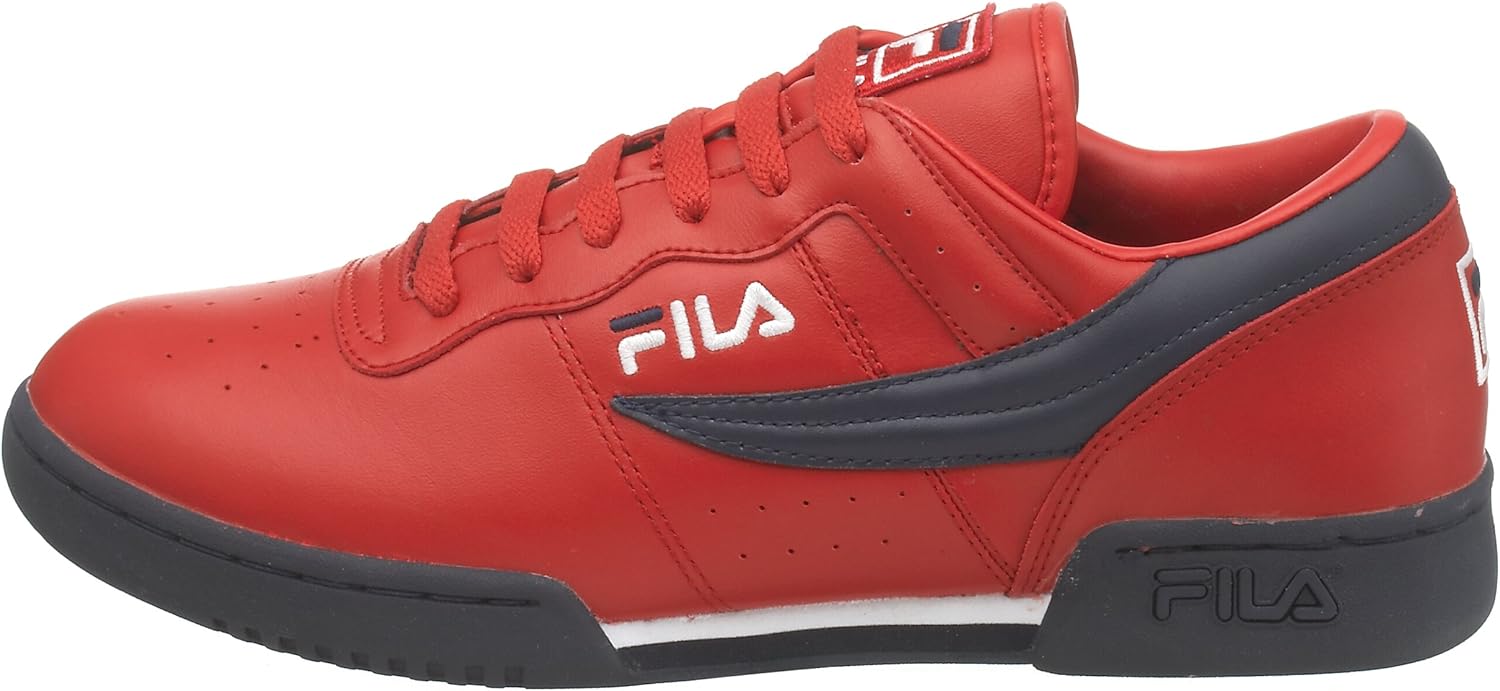 Fila Men's Original Fitness Lea Classic Sneaker 11 Red/Navy/White