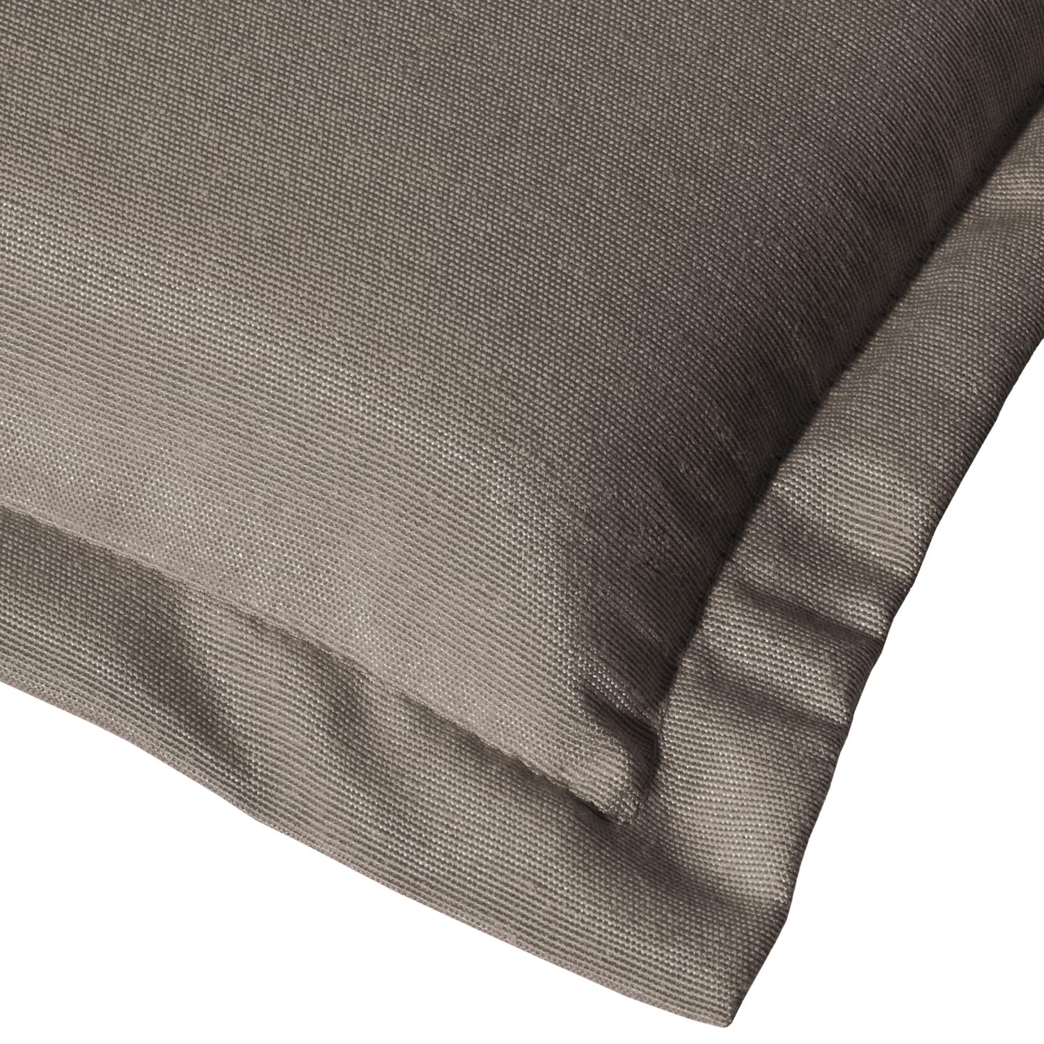 Beautissu Set de 2 Coussin Haut Dossier pour Chaise Jardin 120x50 cm Loft HL – 6 cm Rembourrage Extra Doux & Résistant à la Lumière UV – Confortable Coussin Assise Fauteuil Jardin Exterieur Taupe