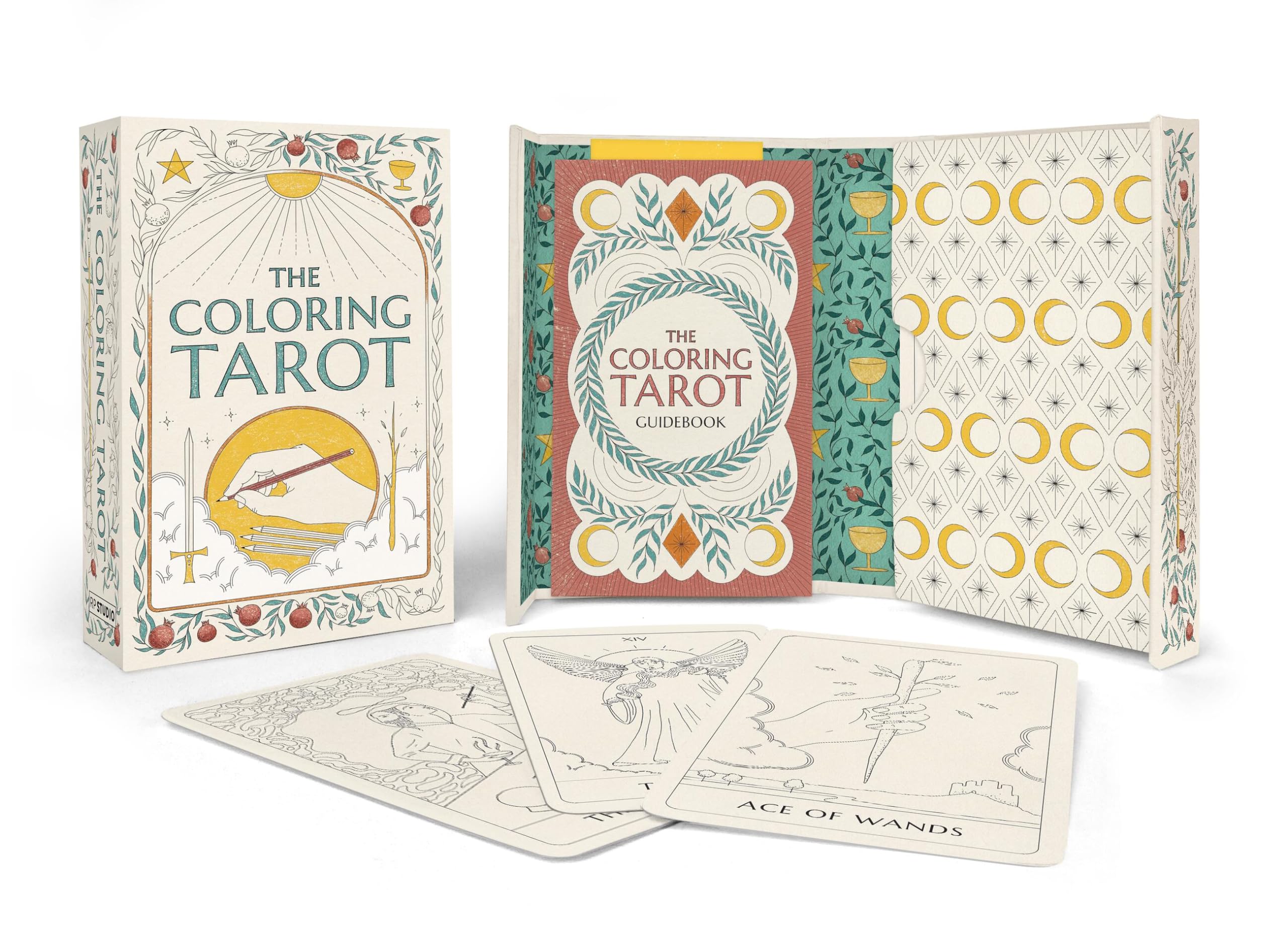 The Coloring Tarot: A Deck and Guidebook to Color and Create (RP Studio)