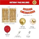 Celebration Decorz Combo Pack of 67 Pcs Red Gold Balloon Birthday Decoration Kit Perfect for Party Decoration for Women, Girls and Wife gallery image