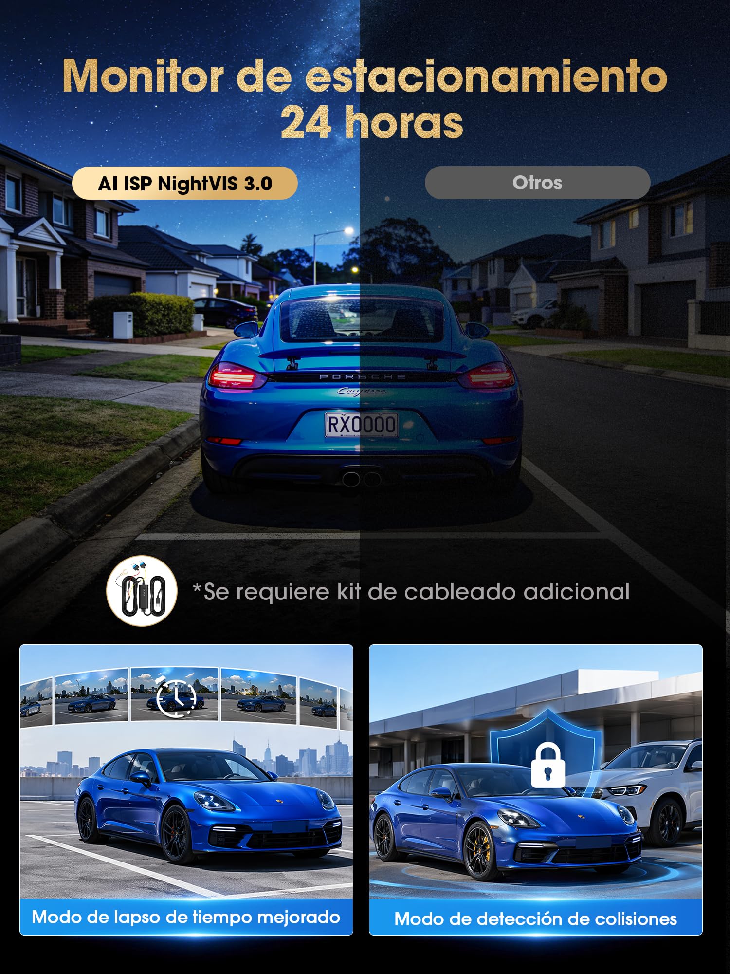DDPAI Z60 Master 4K+2K Dash CAM Coche, STARVIS2 IMX678, HDR Dual Dashcam, Incluye Tarjeta de 64GB, 5G WiFi6, 2K/60FPS, GPS, 3" IPS, Visión Nocturna IA ISP, Modo Aparcamiento 24h, ADAS, 4G Disponible