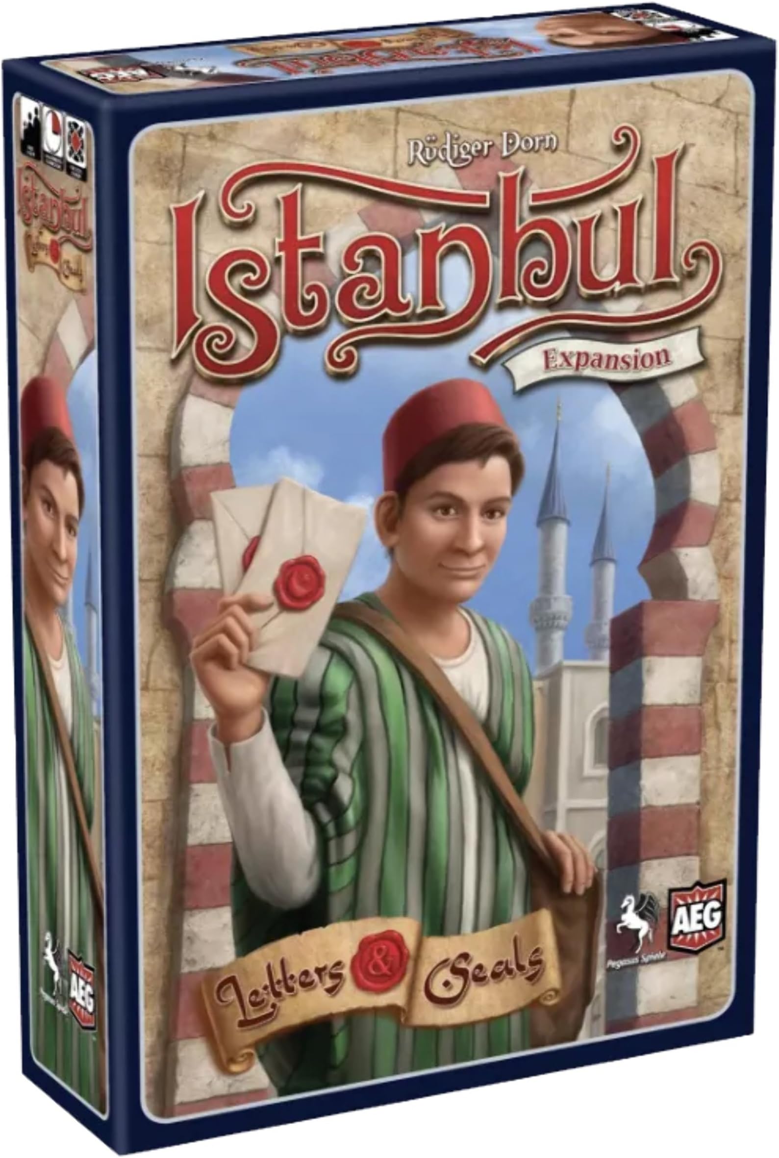 Istanbul Letters & Seals Expansion - Board Game, Collect Gems, Be a Master Merchant, 2 to 5 Players, 40 to 60 Minute Play Time, for Ages 10 and Up, Alderac Entertainment Group (AEG)