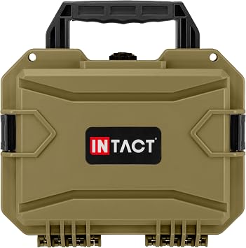 Eylar 11.8" Intact Series Compact Hard Camera Case, Lightweight and Durable Stacker Design with Foam Dark Earth