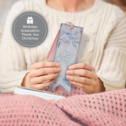 Miniatura 292 de Christian Art Gifts - Separador de piel sintética con cinta de satén y verso bíblico inspirador para mujeres y hombres, Marrón - Proverbios 31 Mujer