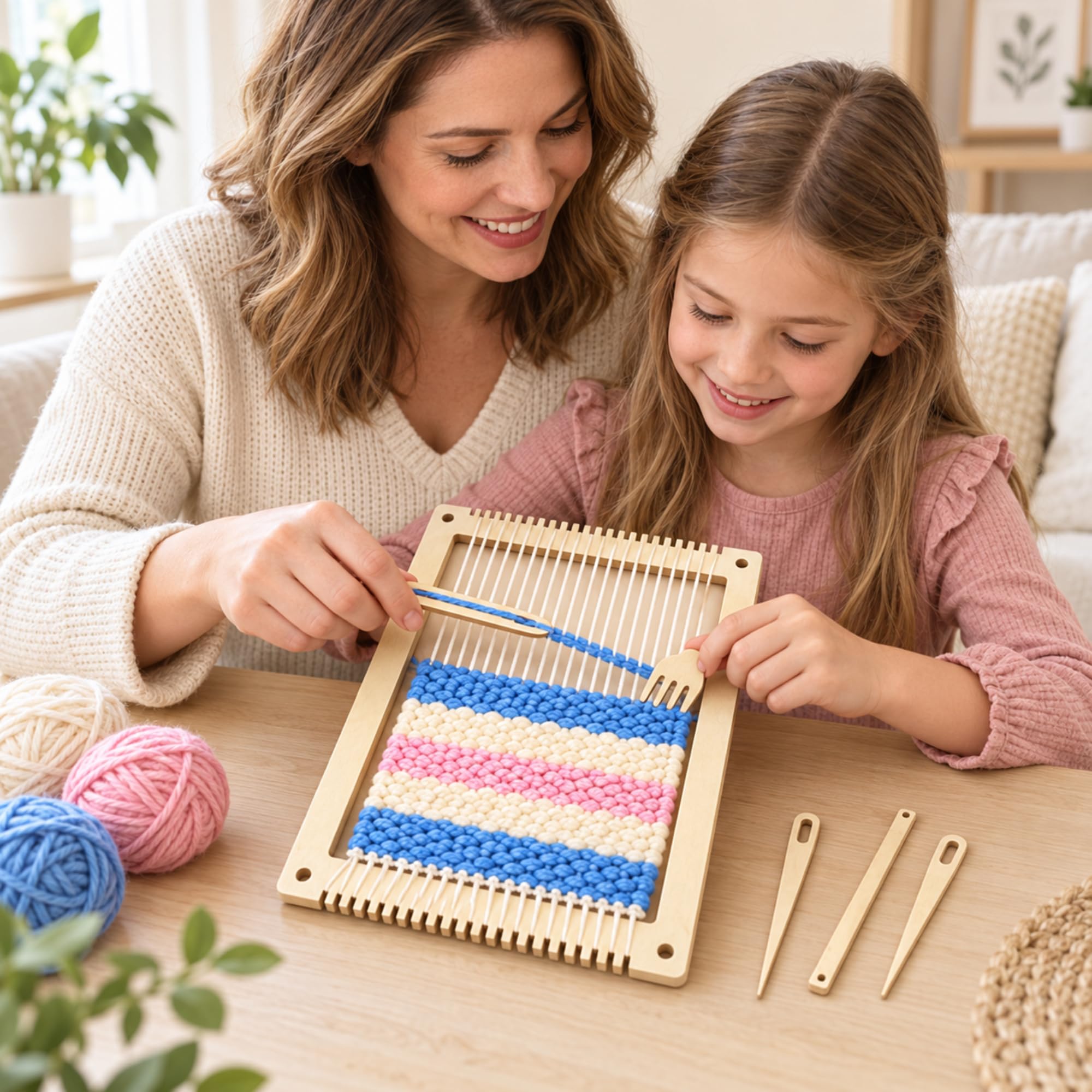 Beginner Weaving Loom Kit - Easy DIY Crafts -5