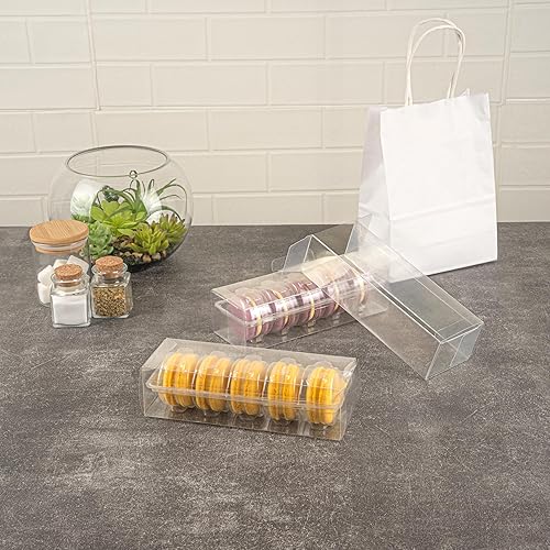 Miniatura 9 de Restaurantware - Sweet Vision - Contenedores de macarrones de 7.5 x 2.6 x 2 pulgadas, 100 cajas de macarrones resistentes - Se adapta a 5