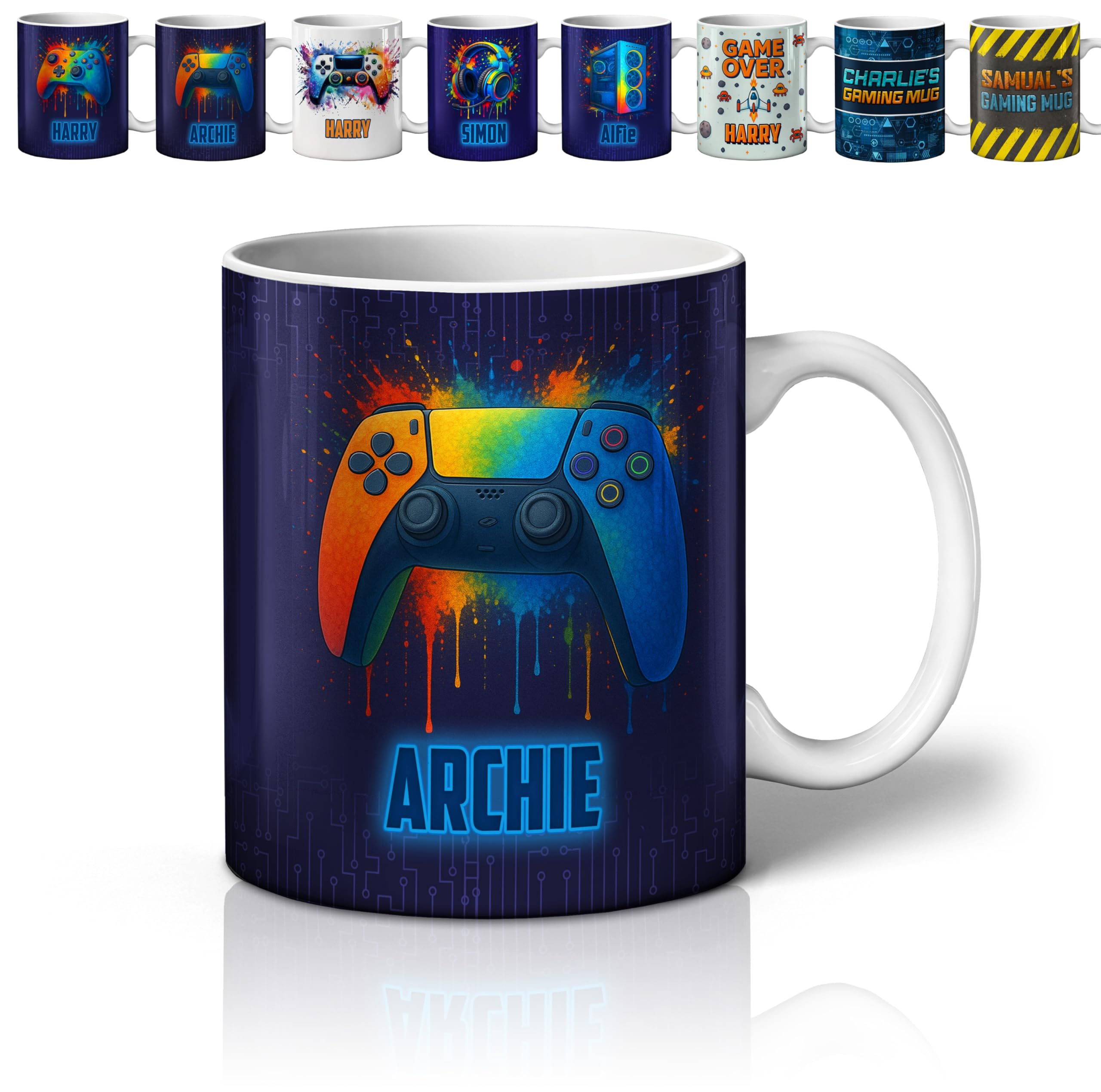 Personalised Gamer Mug โ 11oz Custom Gaming Mug | Perfect for Gamers and Streamers | Console & PC Designs | Controller 2