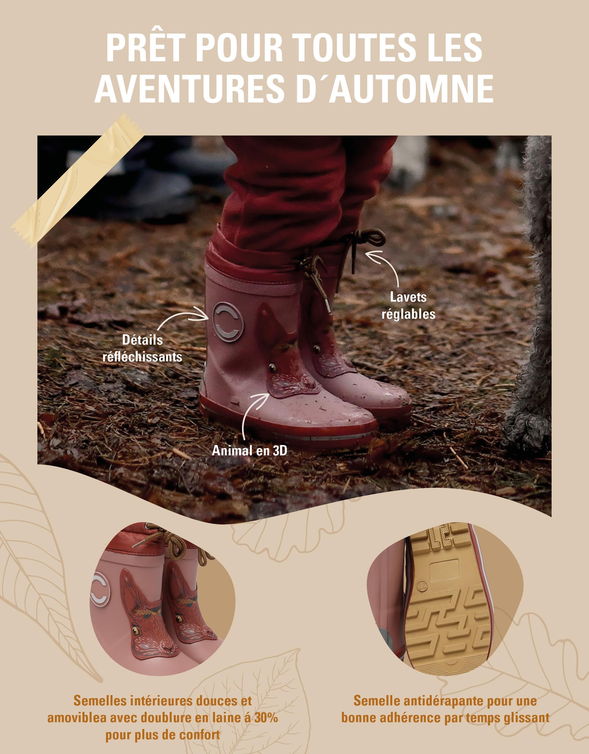 Mikk-line Warm Gefütterte Gummistiefel Kinder | Wasserdicht Regenstiefel für Jungen und Mädchen | Winddicht Thermo Gummistiefel | Regenschuhe Mit Reflektiernde Details