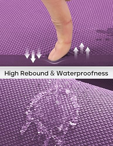 Miniatura 4 de Heathyoga - Rodilleras antideslizantes de Heathyoga, rodilleras para trabajo de jardinería, patio, yoga, ejercicios de suelo, accesorio de esterilla