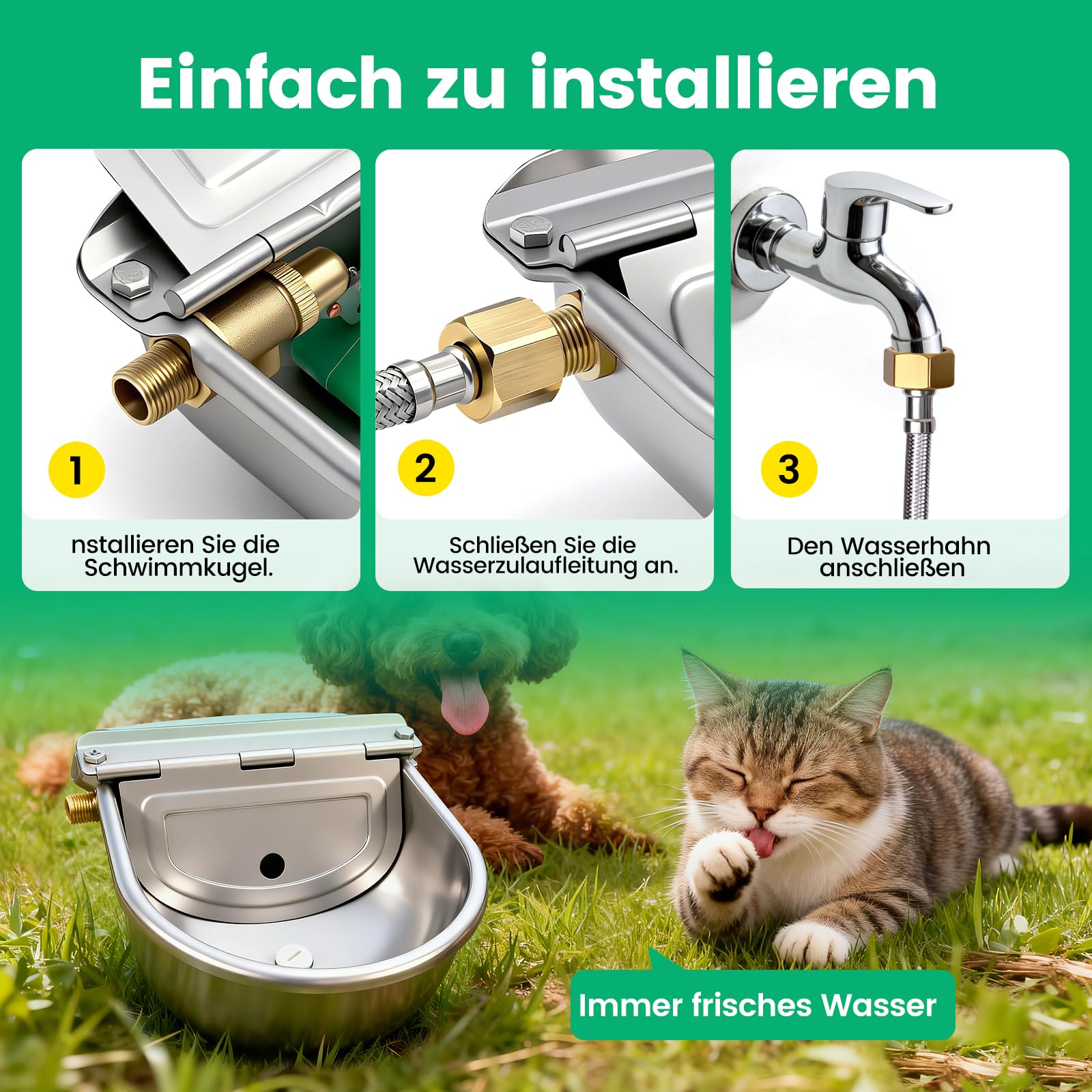 SchwimmerträNke,Pferde Und RinderträNke，Traenkebecken Mit Schwimmer,TräNke Schafes,Edelstahl TräNkebecken,TräNke Schafe,ViehträNke,Pferdetraenke FüR Rinder,Pferde,Schafe,Ziegen,Hunde,HüHner