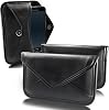 BoxWave Case Compatible with Astell & Kern A&Ultima SP3000 - Elite Leather Messenger Pouch, Synthetic Leather Cover Case Envelope Design - Jet Black