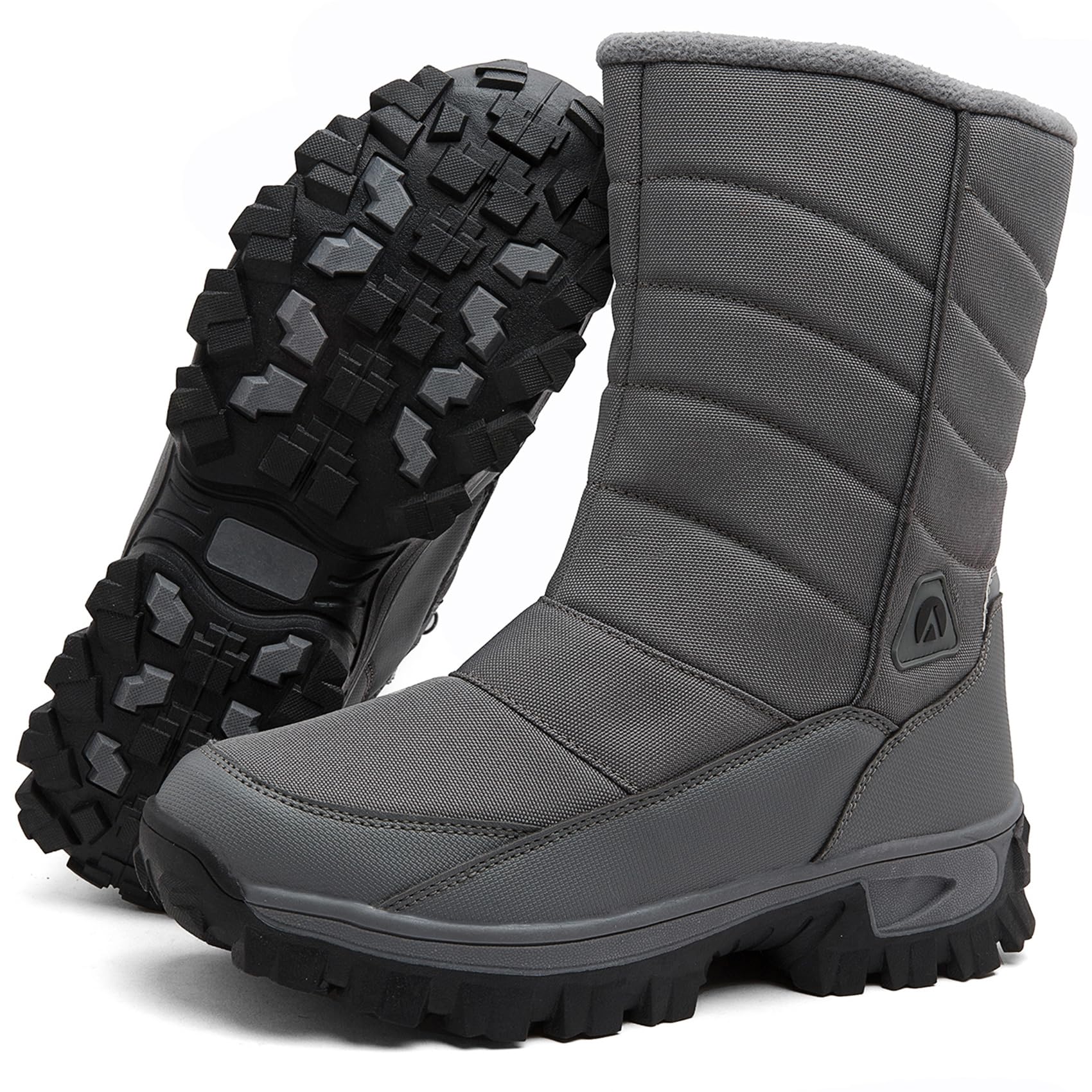 Botas de Nieve Hombre Impermeables Botines de Invierno Forro Cálido Antideslizante Botas de Senderismo